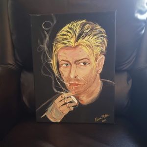 David Bowie 12x16 acrylic painting on canvas